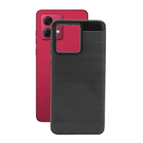 Etui Do Motorola Moto G84 5G Bumper Carbon Lux Czarne Obudowa Pokrowiec