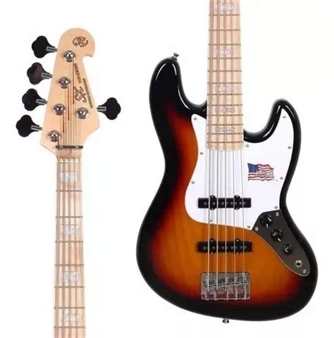 Contrabaixo 5c Sx Sjb 755 Jazz Bass Ash Passivo Parcelamento Sem Juros