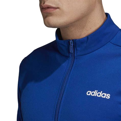 Adidas Essentials Basics Track Suit Blue Runnerinn