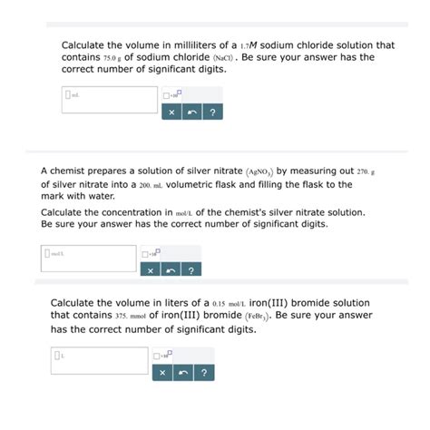 Solved Calculate The Volume In Milliliters Of A M Sodium Chegg