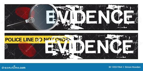 Crime Themed Banners Stock Illustration Illustration Of Evidence