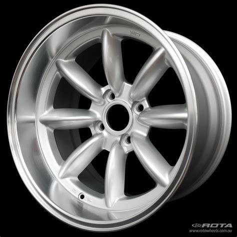 ROTA RB X Silver Polished Lip Wheel Alloy Wheel 17 Inch Wheels