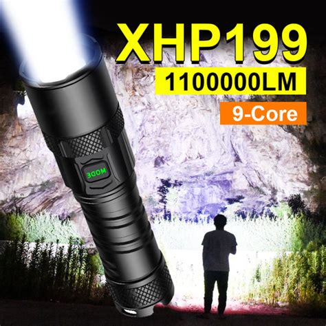 Super Xhp Most Powerful Led Flashlight Rechargeable Led Torch Light