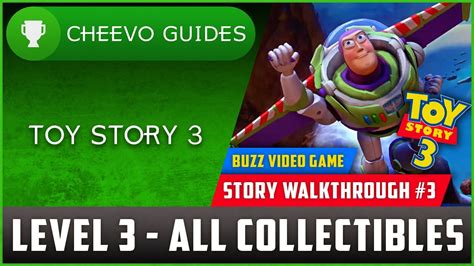 Toy Story 3 Buzz Video Game Level 3 All Collectibles Achievement