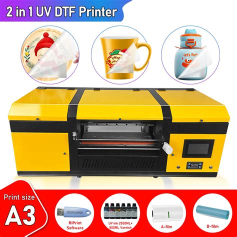 Impresora Uv Dtf En Cabezal De Impresora Dual Xp Barniz De