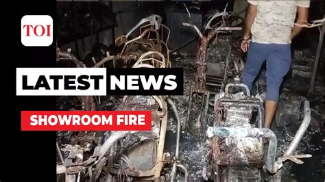 36 E Bikes Gutted In Motor Showroom Fire In Andhra Pradesh