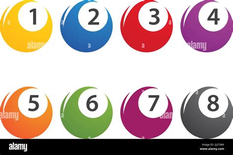 Billiard Ball Set Vector Vectors Hi Res Stock Photography And Images