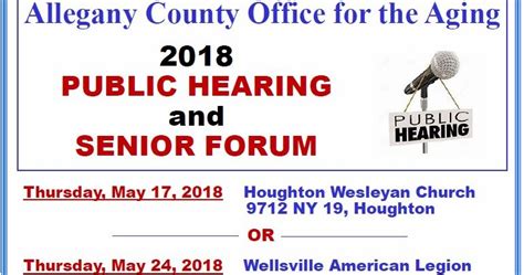 Wellsville Regional News Dot Com Allegany County Public Hearing And