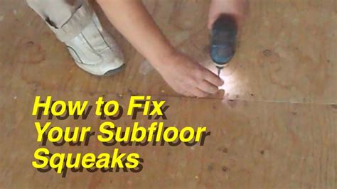 How To Fix Your Plywood Subfloor Squeaks For Laminate Flooring Installation Mryoucandoityourself