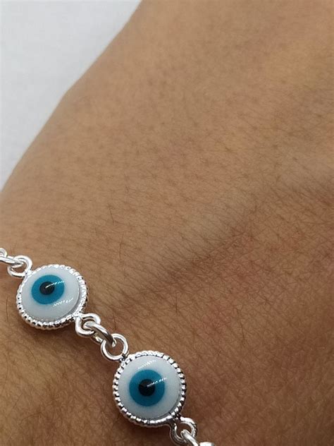 Pulseira Olho Grego Em Prata Elo Produtos Especiais