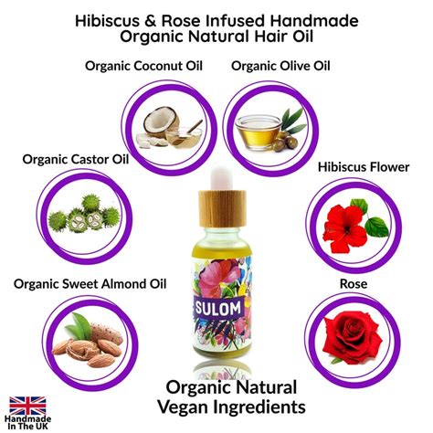 Organic Hibiscus And Rose Infused Hair Oil Hair Volume Hair Etsy