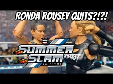 RONDA ROUSEY VS SHAYNA BASZLER WWE ACTION FIGURE MATCH MMA RULES MATCH