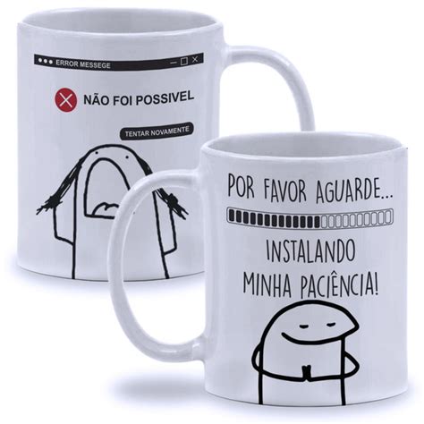 Arte Digital Caneca Flork Instalando Paciência B Elo7