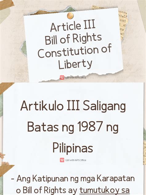 Grade 10 Bill Of Rights Section 1 22 2 Pdf