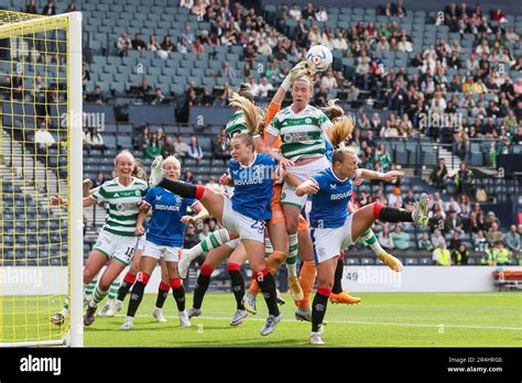 Glasgow Uk 28th May 2023 In The Final Of The Womens Scottish Cup In