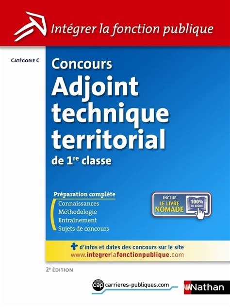 Concours Adjoint Territorial De Ere Classe Categorie C Amazon Co