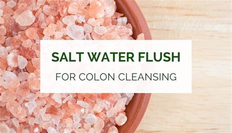 Salt Water Flush For Colon Cleansing Healthy Food Tribe Salt Water