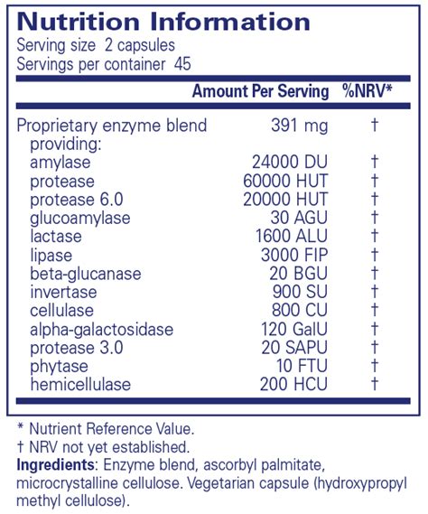 Digestive Enzymes Ultra Pure Encapsulations