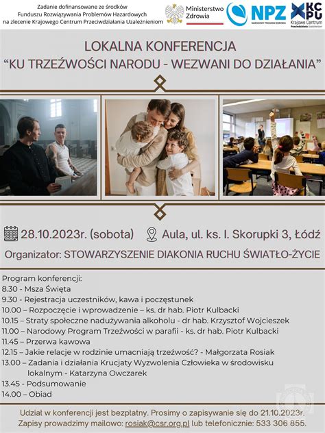 Ku trzeźwości narodu wezwani do działania lokalna konferencja