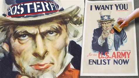 I Want You Uncle Sam J M Flagg 1941 Official Poster Fix YouTube