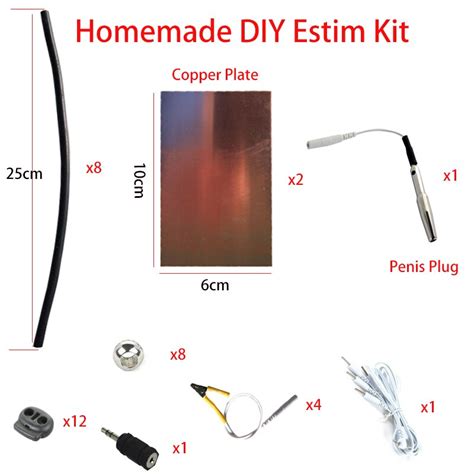 Homemade E-stim DIY Electric Shock Combination Kit for Adult Electrode ...