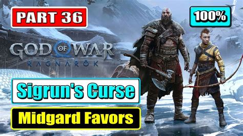 God of War Ragnarök 100 Walkthrough Part 36 Favor Sigrun s Curse