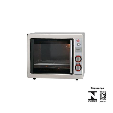 Forno Elétrico Inox Crystal Layr 127V