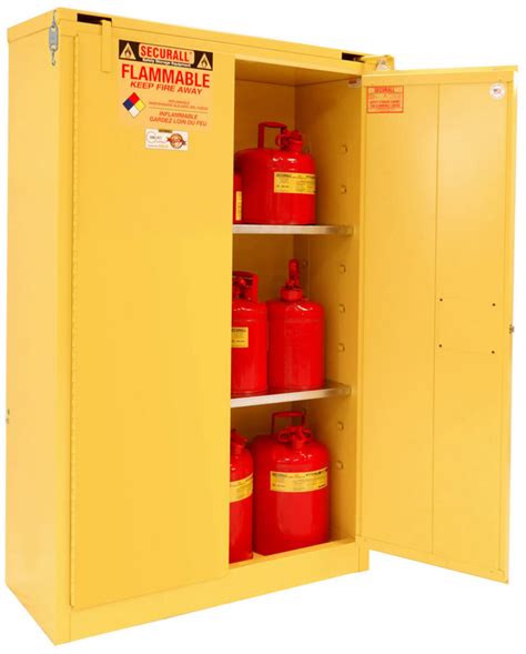 A345 45 Gallon Flammable Storage Cabinet Self Close Self Latch Safe