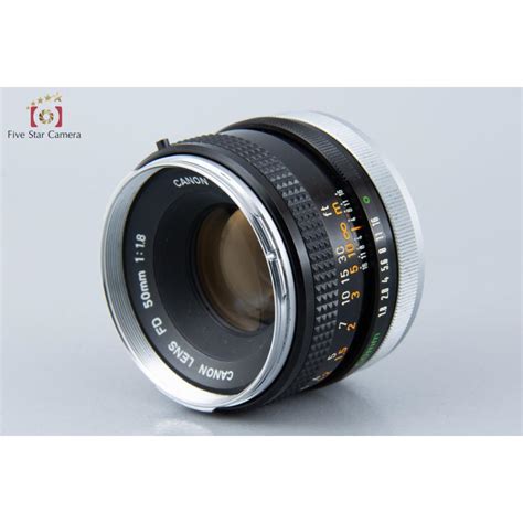 【中古】canon キヤノン Fd 50mm F18 前期 Canon Fd 5018 Early 0207 中古カメラのファイブ