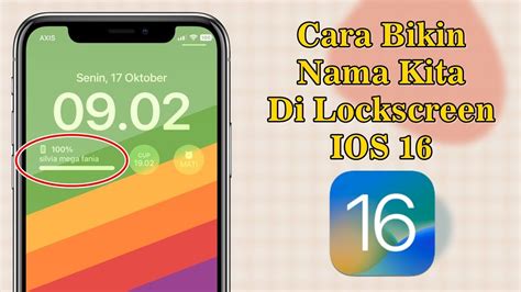 Cara Menampilkan Nama Kita Di Lockscreen Ios Youtube