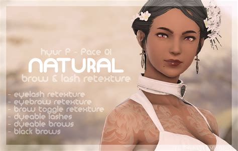 Natural Brow And Lash The Glamour Dresser Final Fantasy Xiv Mods