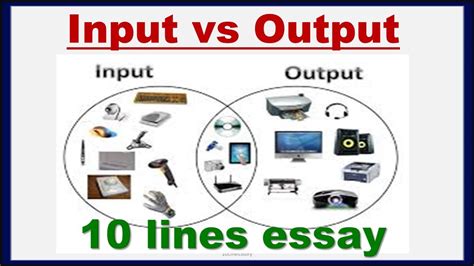 Difference Between Input Output Input Vs Output Computer Science