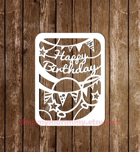 Free Svg Birthday Card Templates