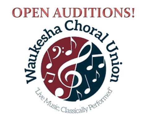 Open Singer Auditions in Milwaukee WI Area for Waukesha Choral Union ...