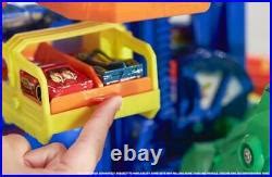 Car Track Set Hot Wheels Toy Car Track Set City Ultimate Garage Moving T Rex Dinosaur 100