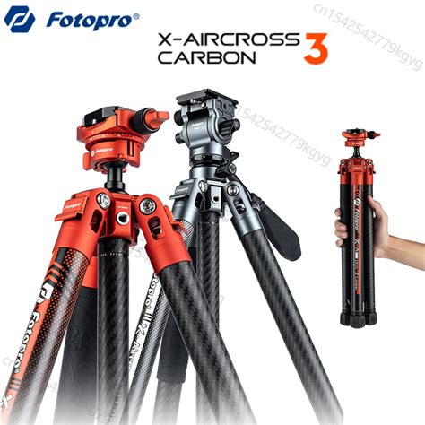 Fotopro X Aircross Carbon Fiber Extendable Tripod Lightweight Travel