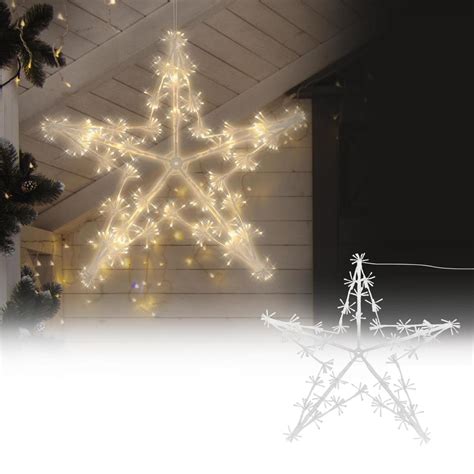 Ecd Germany Étoile à LED de décoration de Noël avec 320 LED blanc