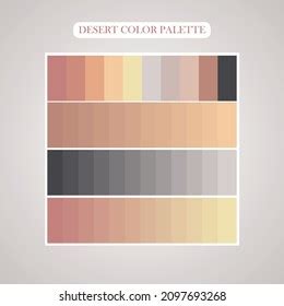 Desert Color Palette Sand Color Palette Stock Vector (Royalty Free ...