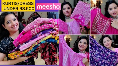 Meesho Haul Meesho Kurtis Under Rs Meesho Kurtas Under Rs