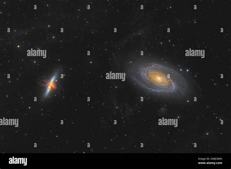 Messier Bode S Galaxy Ngc And Messier The Cigar Galaxy