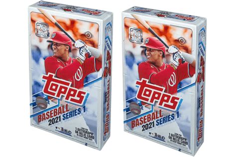 2021 Topps Series 1 Baseball Hobby Box 2x Lot 2021 Gb