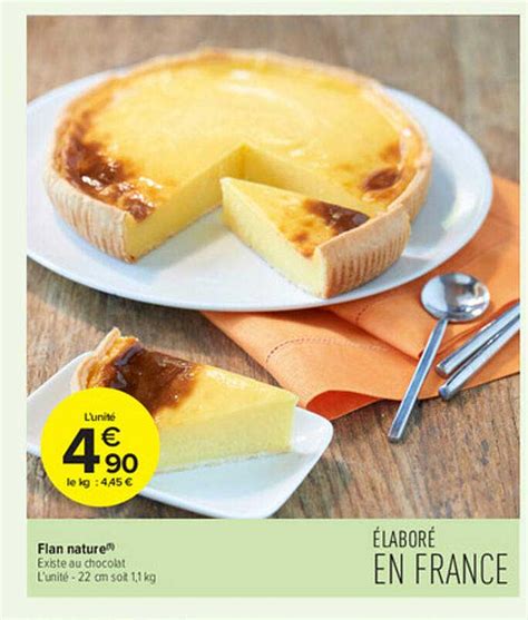 Promo Flan Nature Chez Carrefour Contact Icatalogue Fr