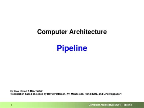 Ppt Computer Architecture Pipeline Powerpoint Presentation Free