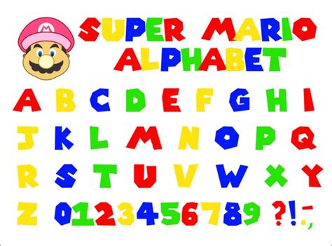 Super Mario Alfabet Svg Png Dxf Etsy Nederland