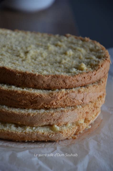 génoise gâteau anniversaire pour layer cake Le Sucré Salé d Oum Souhaib