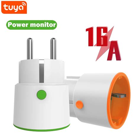 Tuya Smart Zigbee Plug Socket 3680W 16A Power Energy Monitoring Timer