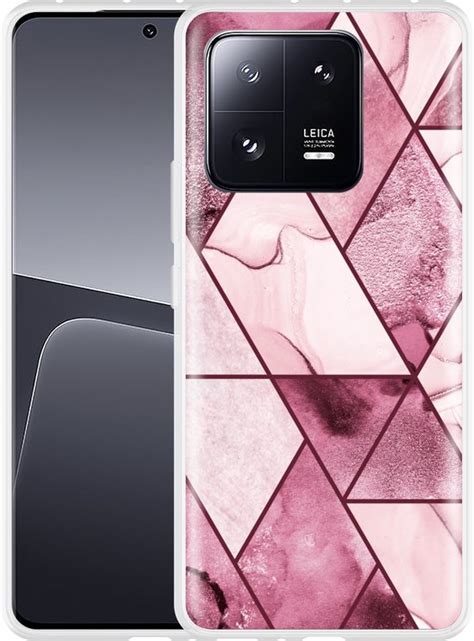 Cazy Hoesje Geschikt Voor Xiaomi 13 Pro Roze Marmer Mix Bol