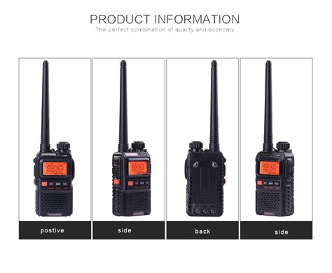 Baofeng Uv R Plus Mini Walkie Talkie Uhf Vhf Dual Band Dual Display