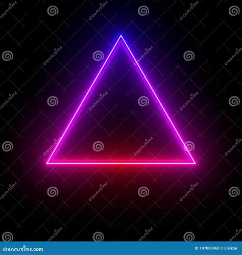 Multi Colored Neon Lamp On A Black Background Halogen Light Stock Illustration Illustration