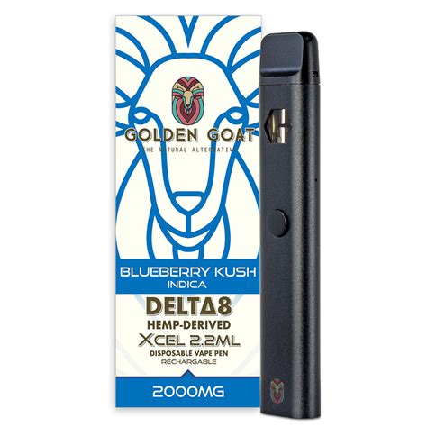 Golden Goat 2g D8 Disposable Blueberry Kush Remedy